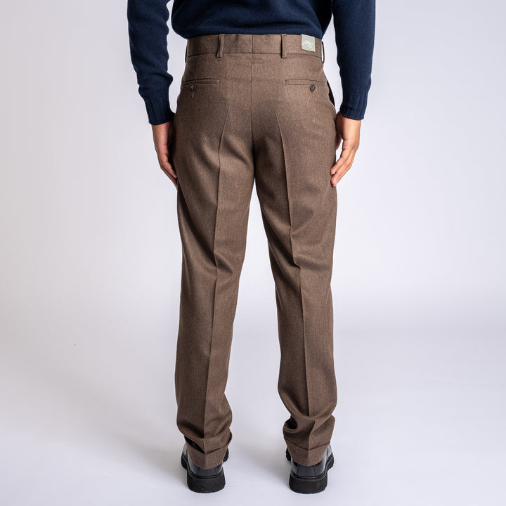 Ken Pat Trouser Dark Brown