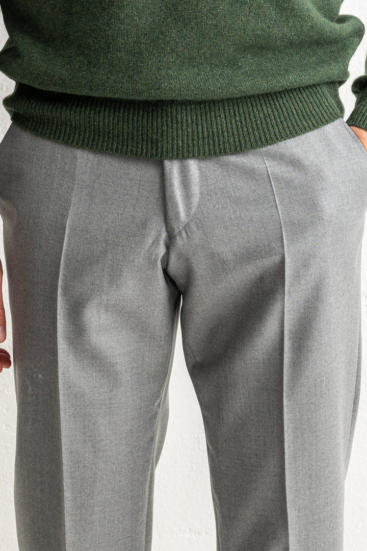 Renzo Flannel Trouser LIGHT GREY
