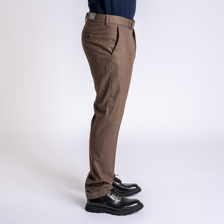 Ken Pat Trouser Dark Brown