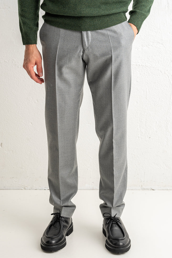 Renzo Flannel Trouser LIGHT GREY