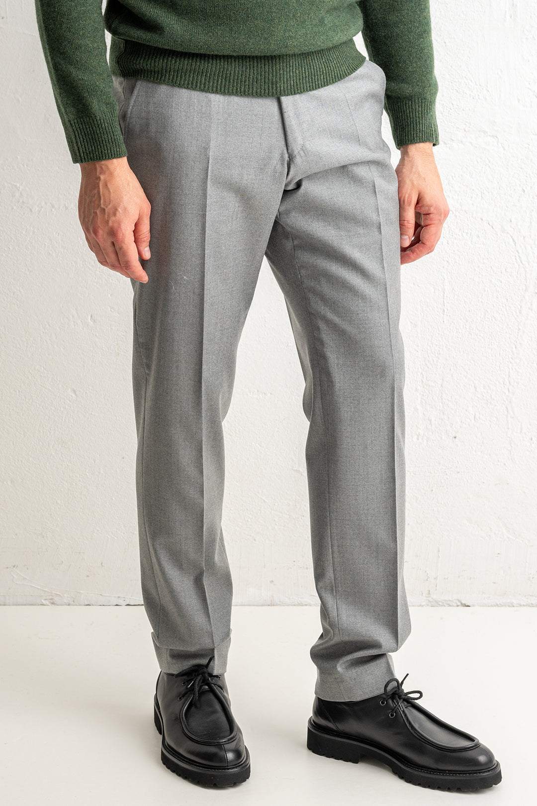 Renzo Flannel Trouser LIGHT GREY