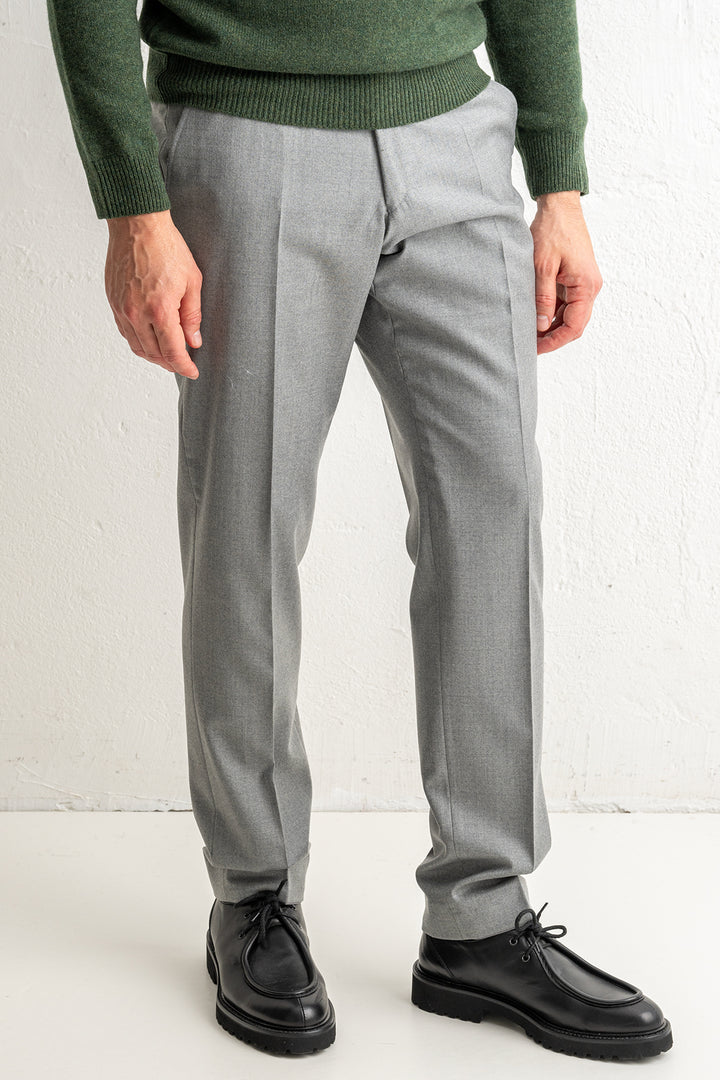 Renzo Flannel Trouser LIGHT GREY