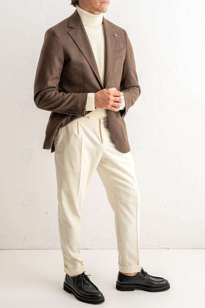 NICOLAS FLANNEL BLAZER Brown