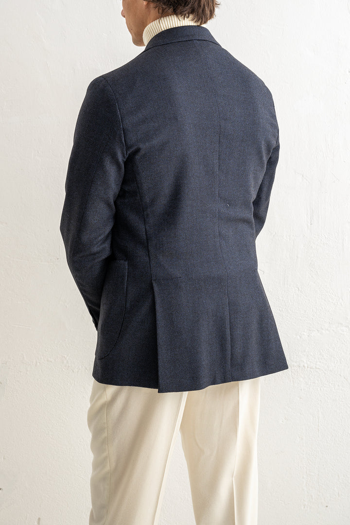 Loro Piana Wool Cashmere Blazer Dark Navy