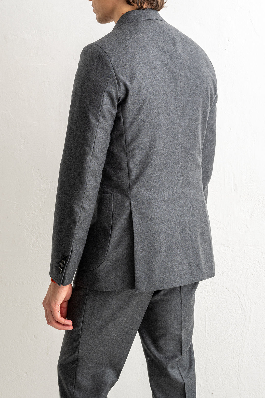 Renzo Flannel Blazer DARK GREY