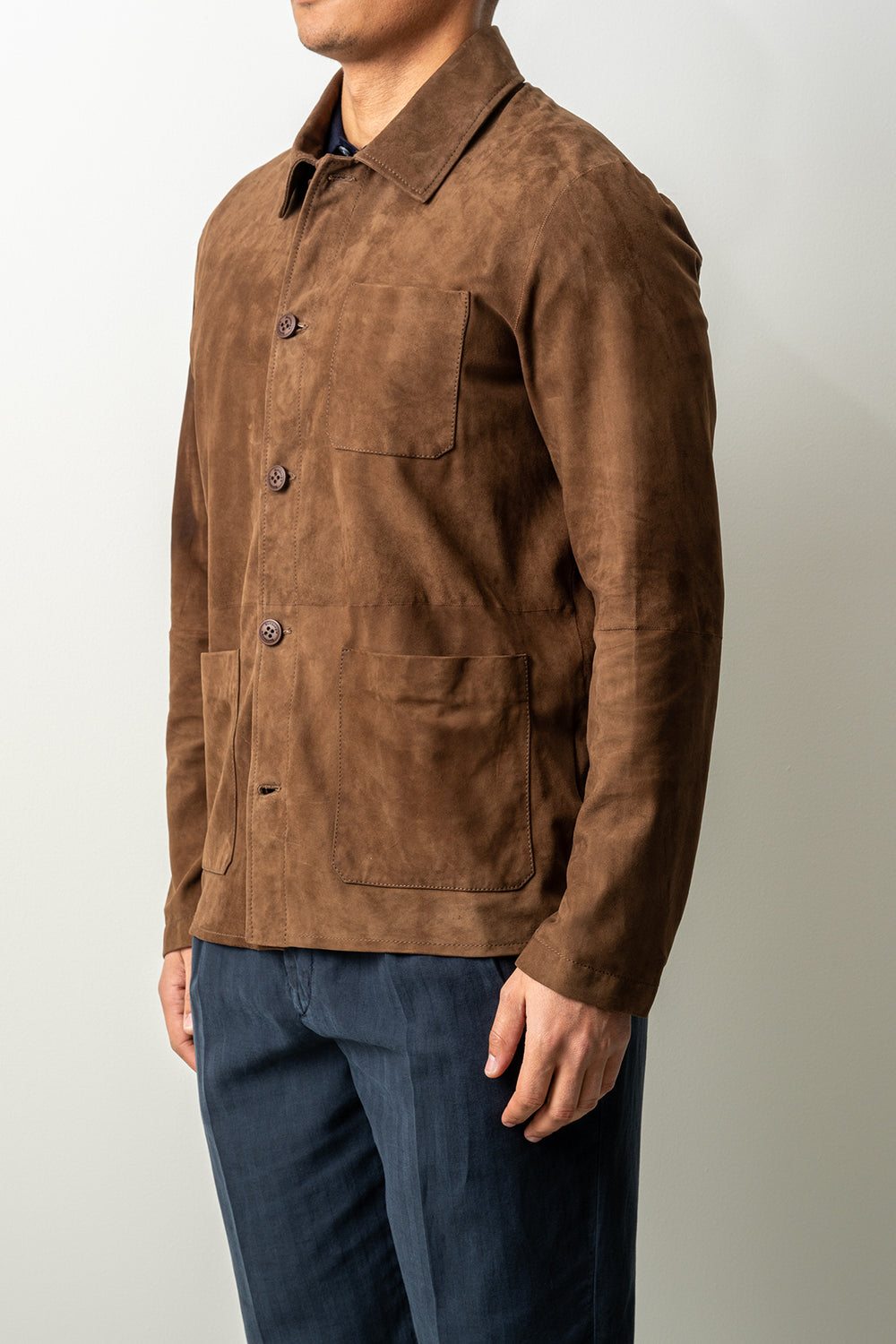 Suede Jacket Macaroon Brown
