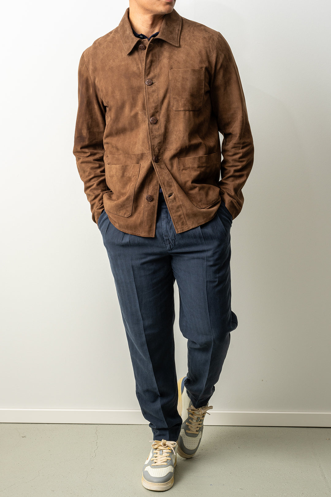 Suede Jacket Macaroon Brown