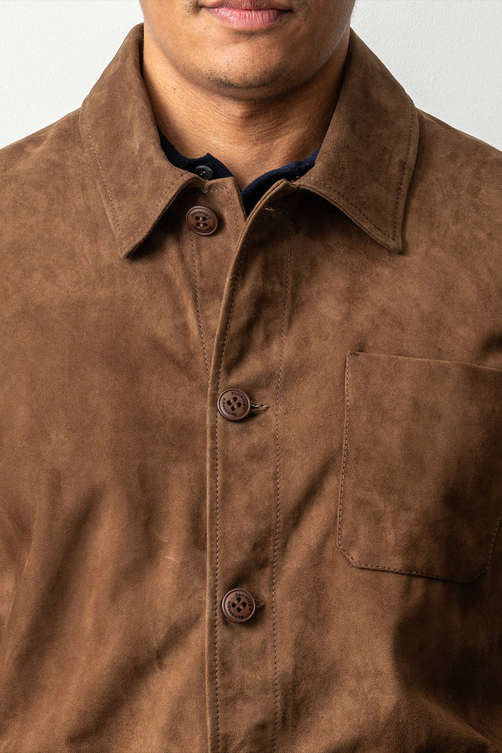 Suede Jacket Macaroon Brown
