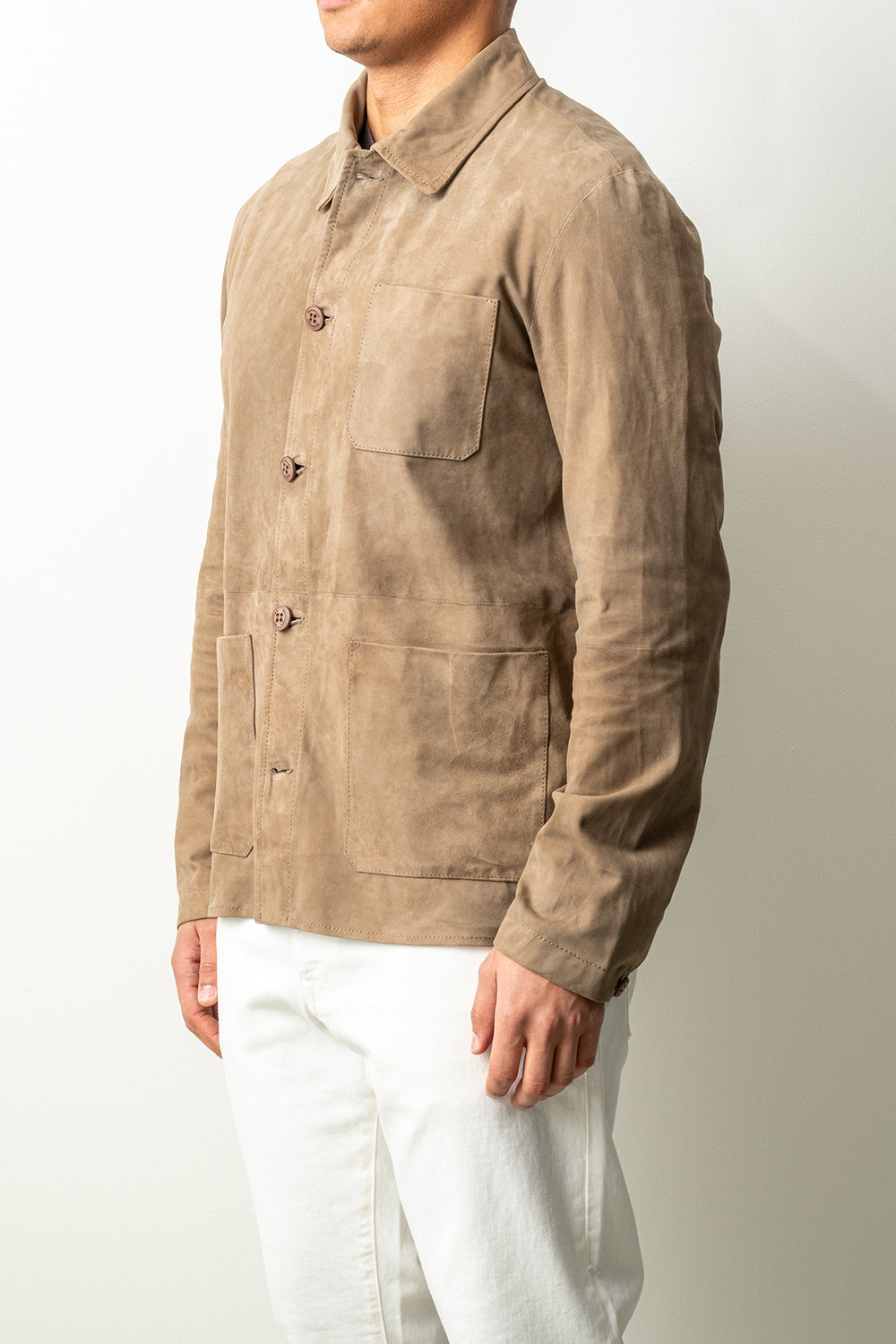 Suede Jacket Shark Grey