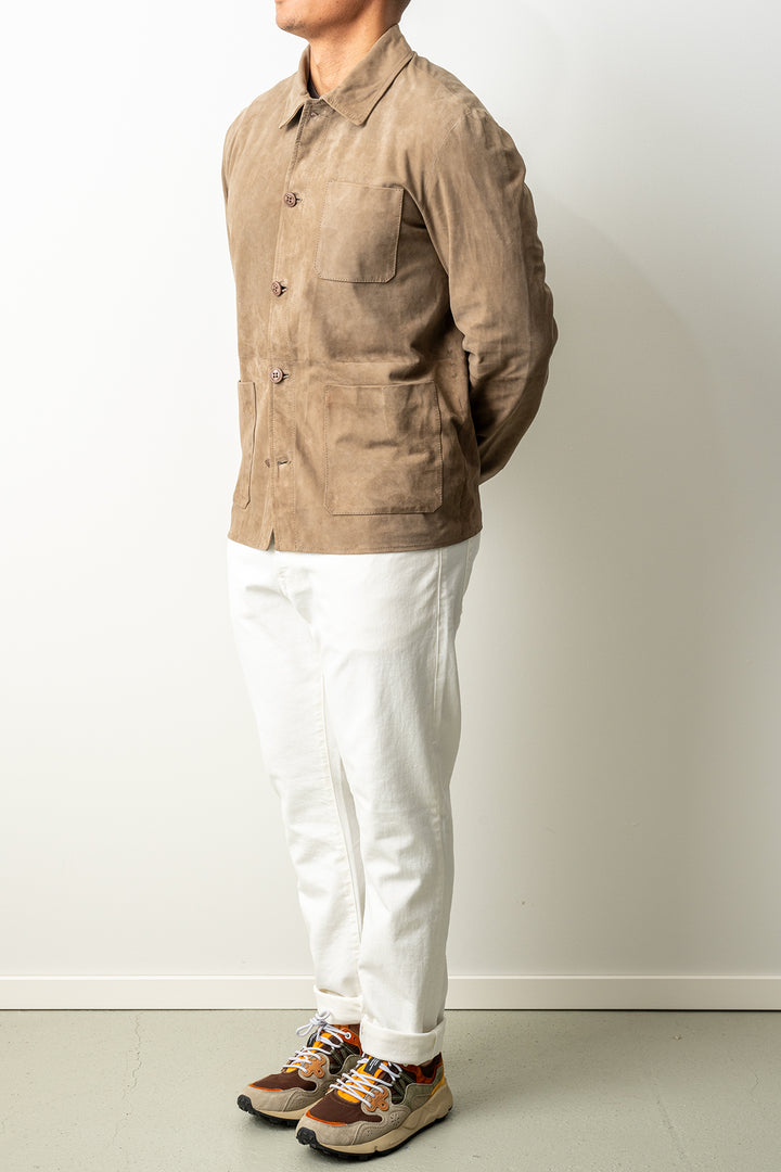 Suede Jacket Shark Grey