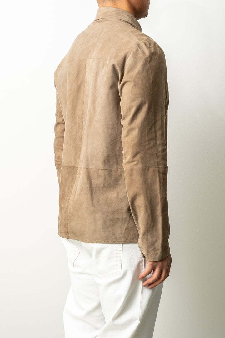 Suede Jacket Shark Grey