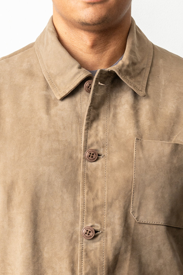 Suede Jacket Shark Grey