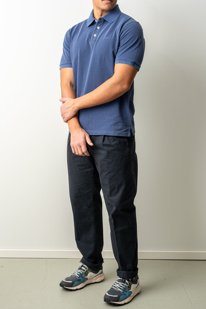 Sunfaded SS Polo Persian Blue