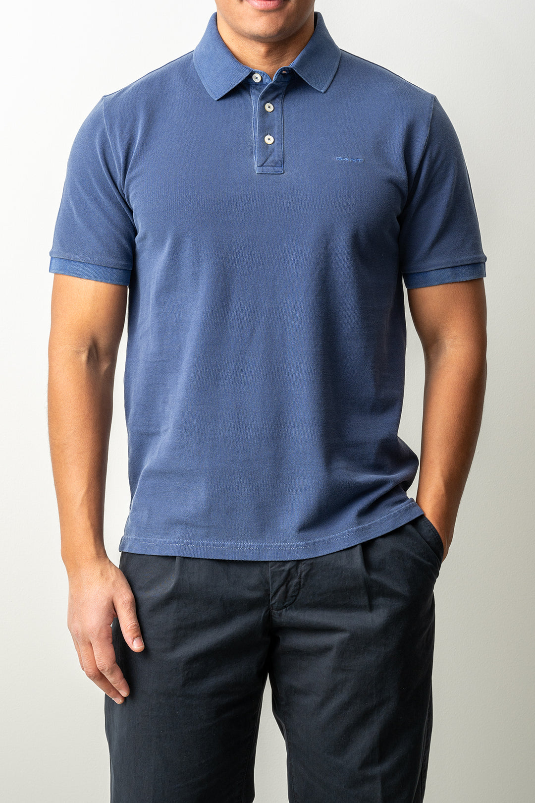 Sunfaded SS Polo Persian Blue