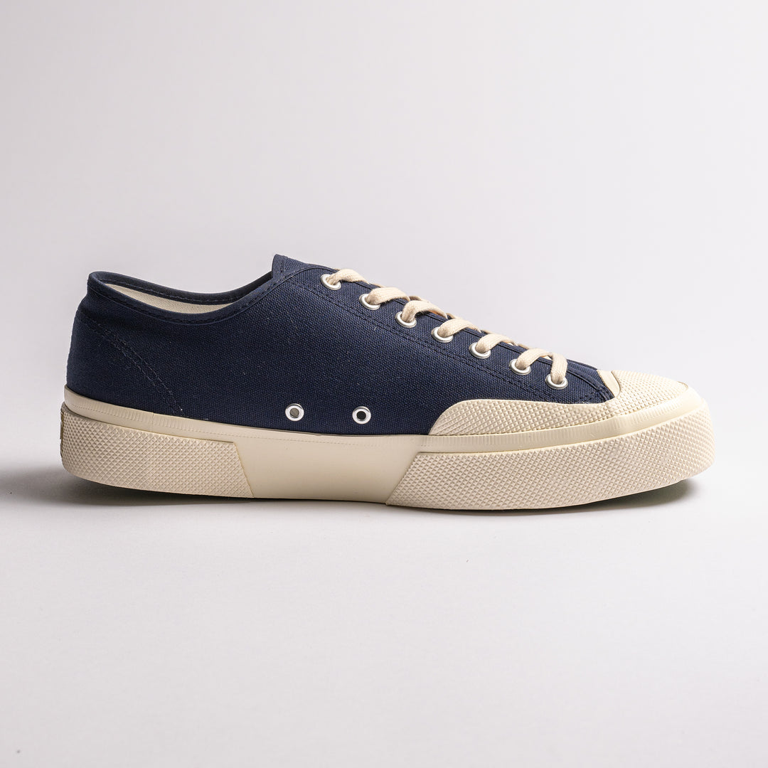 Works Cotton Canvas Sneaker Navy