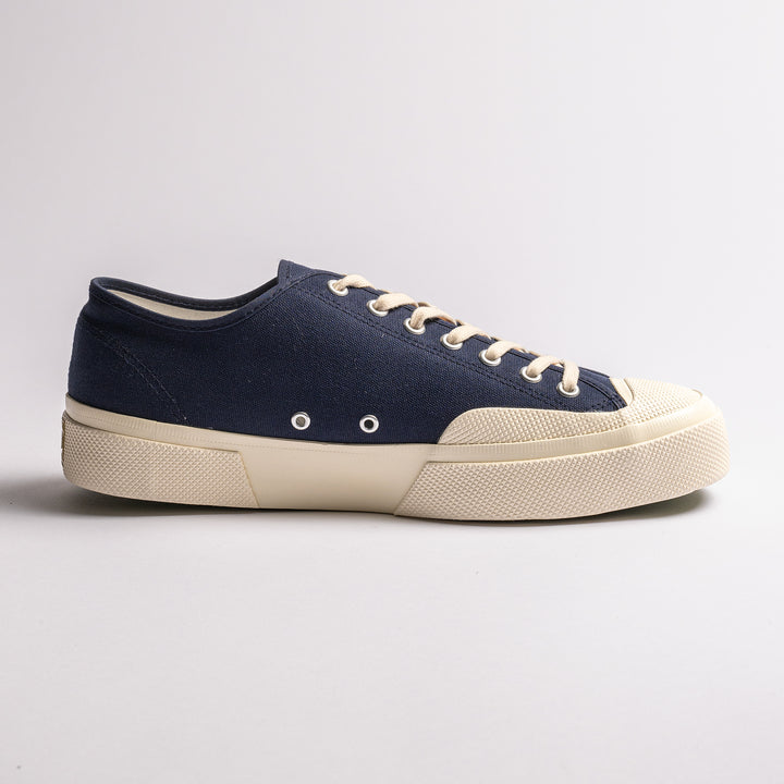Works Cotton Canvas Sneaker Navy