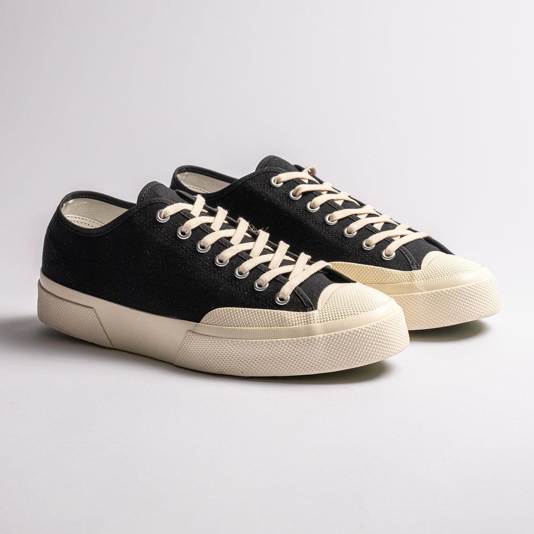 Works Cotton Canvas Sneaker Black