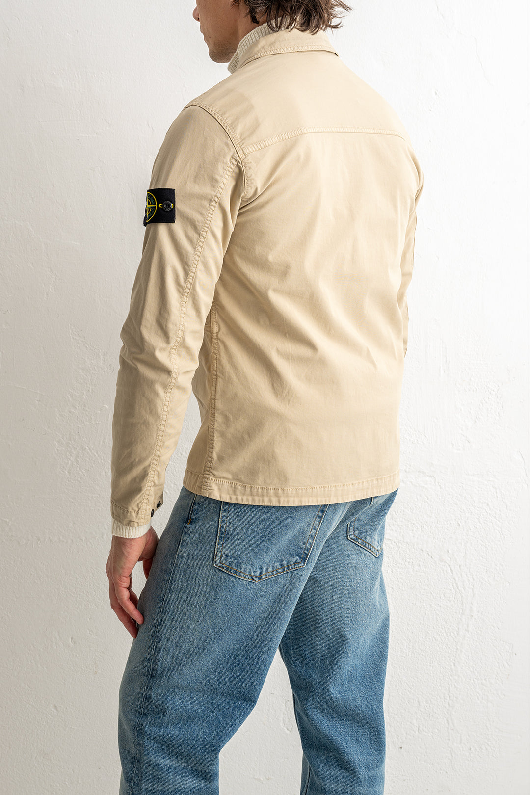 Supima® Cotton Twill Stretch-TC Overshirt 1200003 Desert