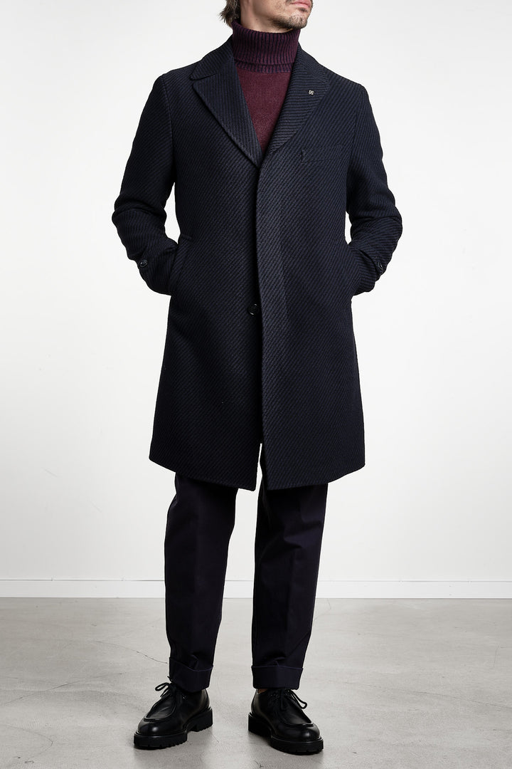 Thomas Coat Navy – Tagliatore, helfigur framifrån