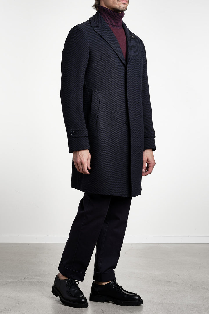 Thomas Coat Navy – Tagliatore, helfigur från sidan