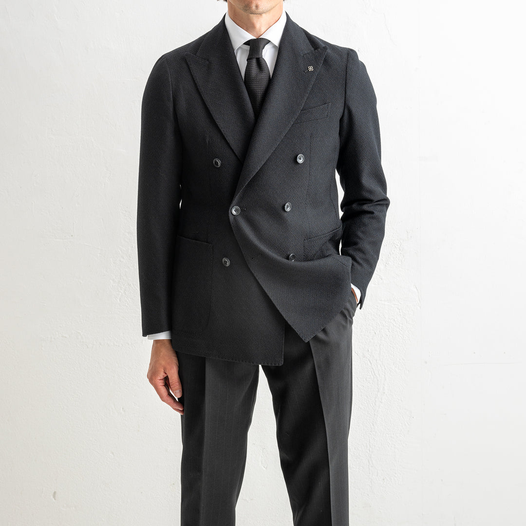 Structured Wool DB Blazer Black
