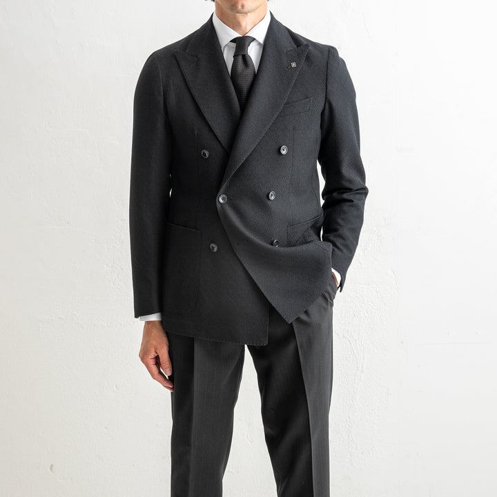 Structured Wool DB Blazer Black