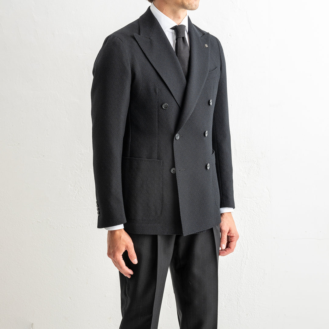 Structured Wool DB Blazer Black