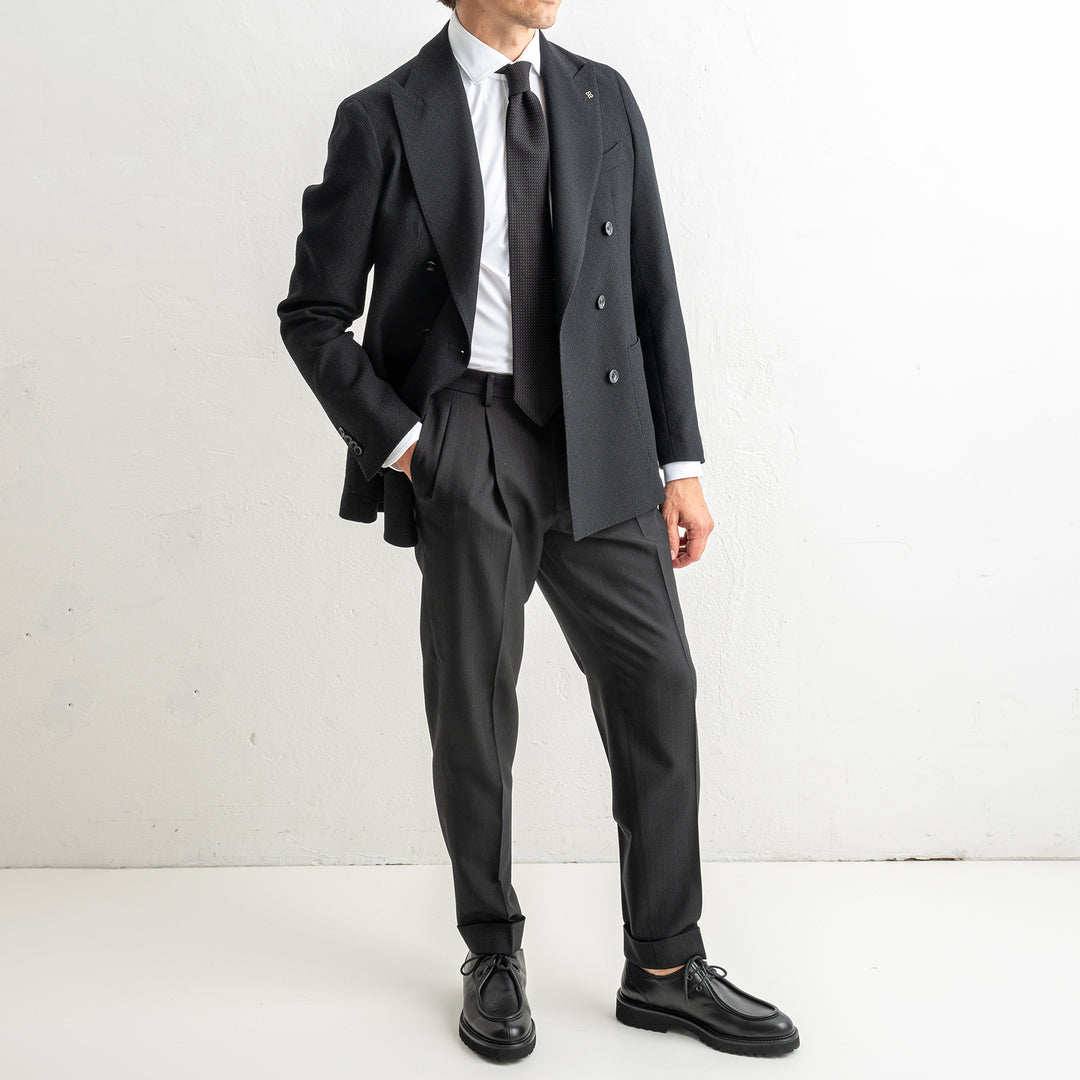 Structured Wool DB Blazer Black