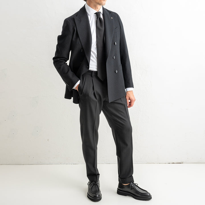 Structured Wool DB Blazer Black