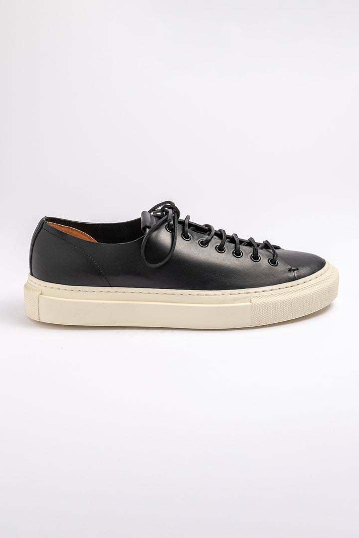 Tanino Mots Leather Sneaker. Black