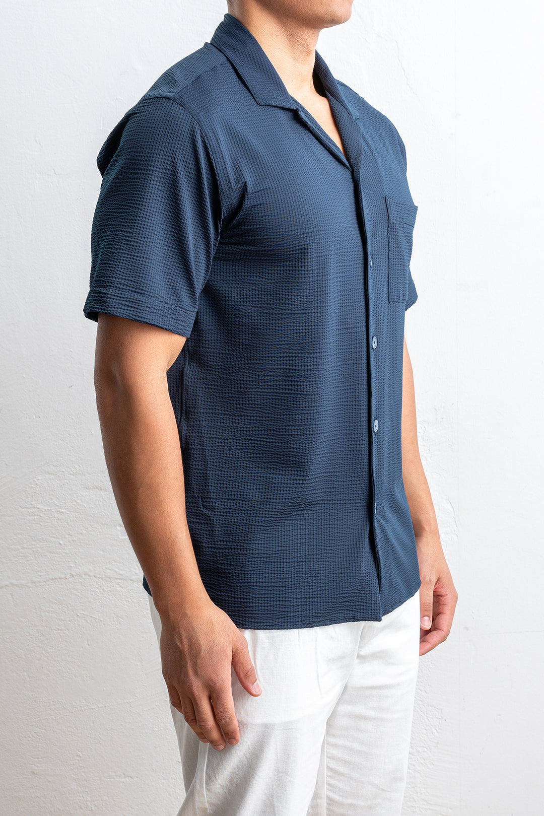 Tecnico Seersucker Shirt Black