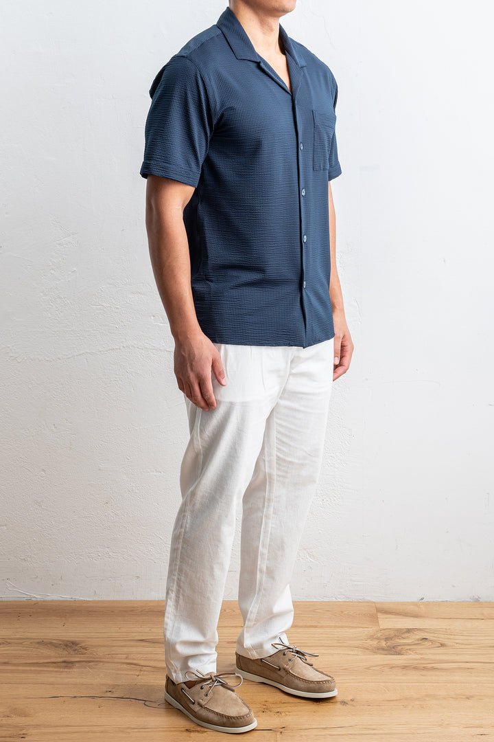 Tecnico Seersucker Shirt Black