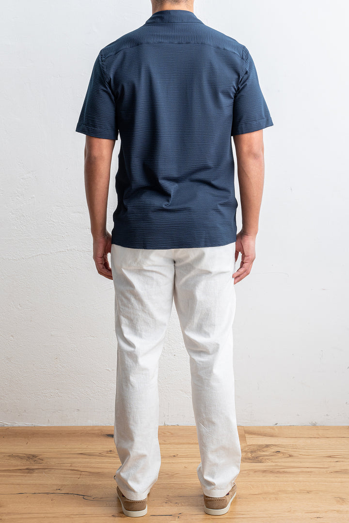 Tecnico Seersucker Shirt Black