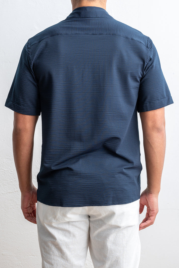 Tecnico Seersucker Shirt Black