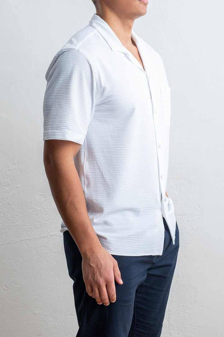 Tecnico Seersucker Shirt White