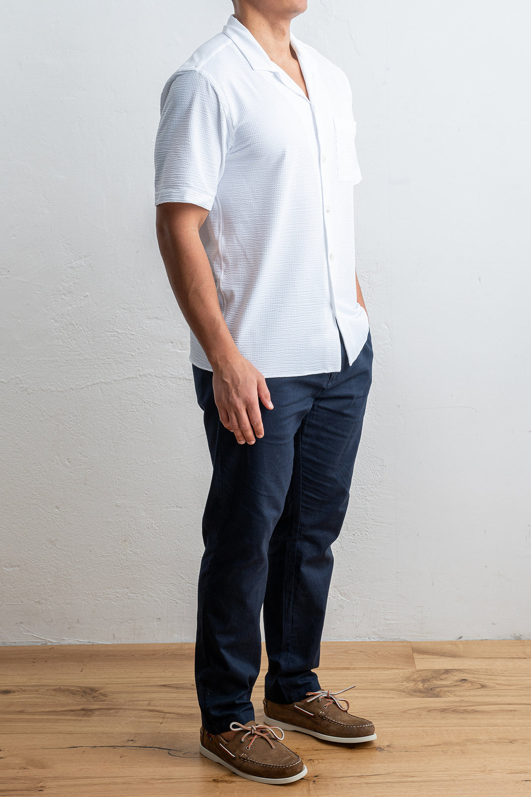 Tecnico Seersucker Shirt White