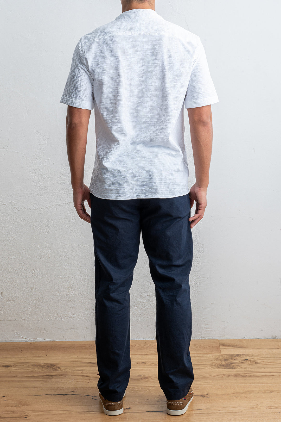 Tecnico Seersucker Shirt White