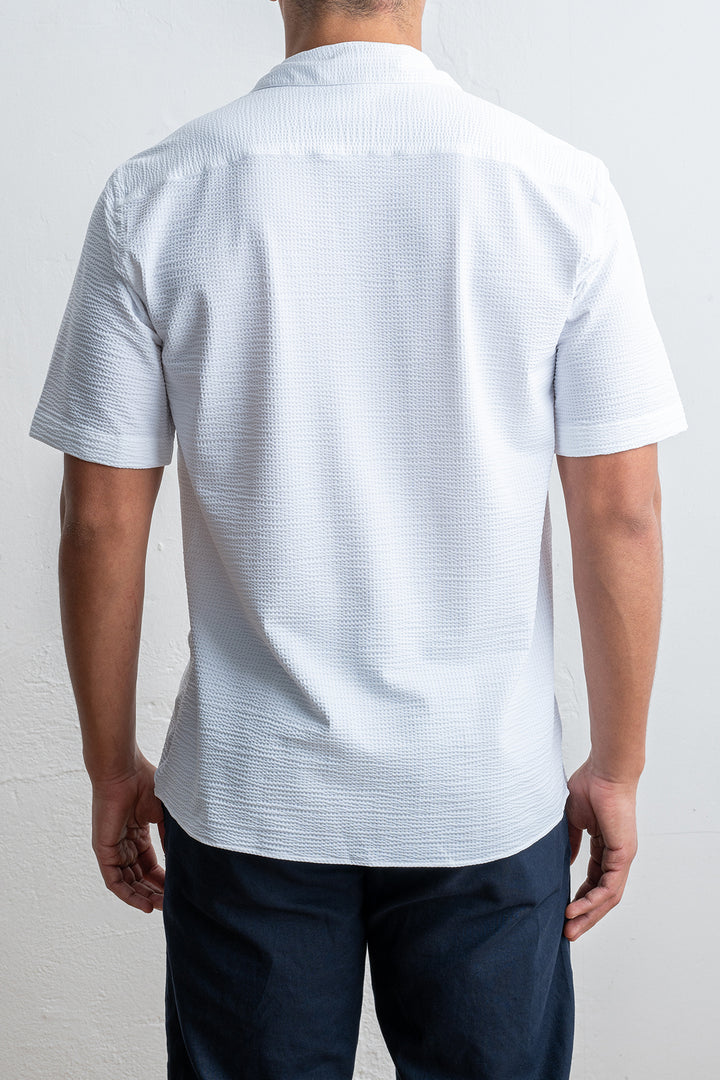 Tecnico Seersucker Shirt White