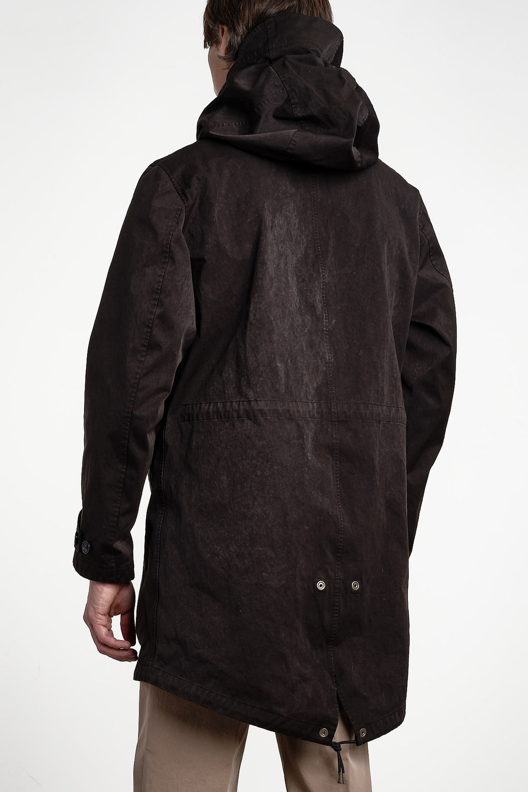 Cyclone Parka OJJ Fabric Black – Ten C, bakifrån