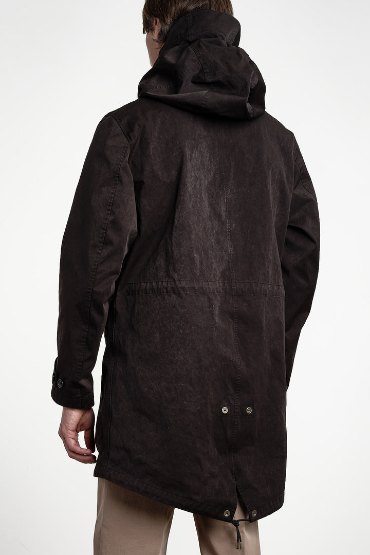 Cyclone Parka OJJ Fabric Black – Ten C, bakifrån