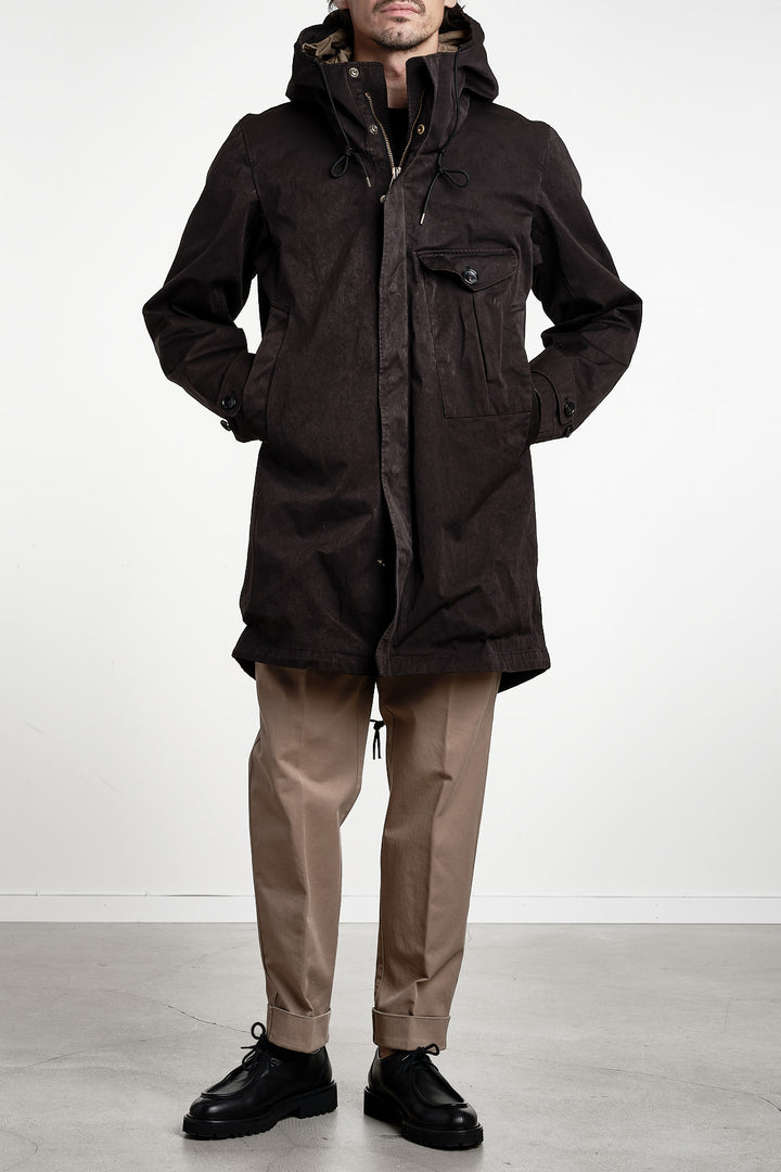 Cyclone Parka OJJ Fabric Black – Ten C, helfigur framifrån