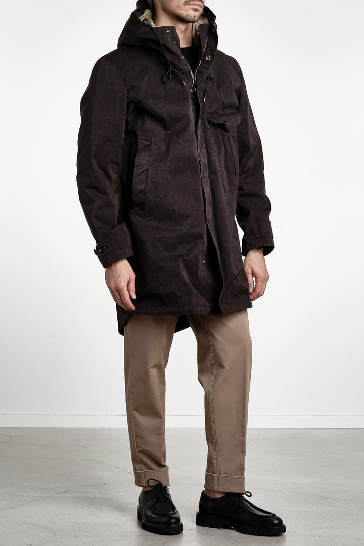 Cyclone Parka OJJ Fabric Black – Ten C, helfigur från sidan