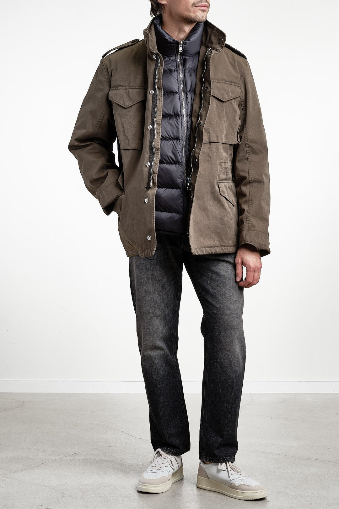 Field Jacket OJJ Fabric Green Lizard – Ten C, detalj