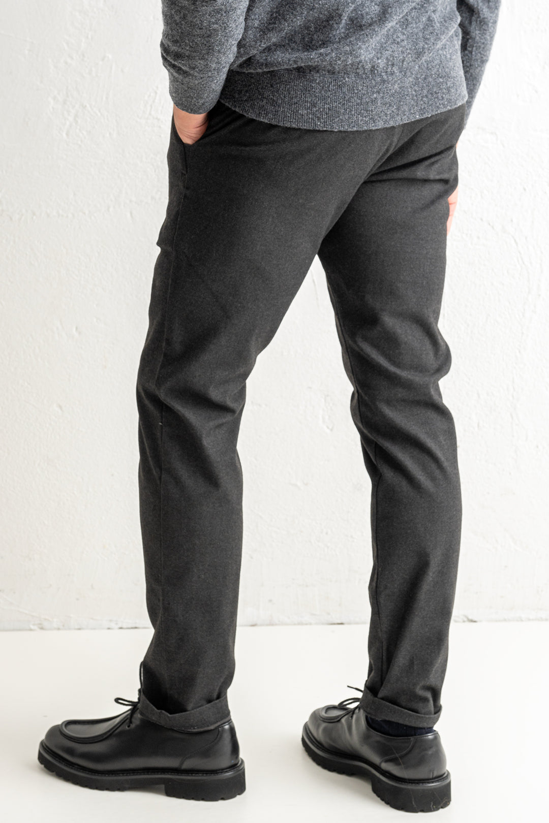 Theo 1067 Melange Trouser Black Multi