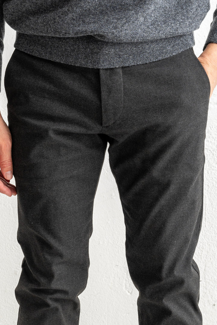 Theo 1067 Melange Trouser Black Multi