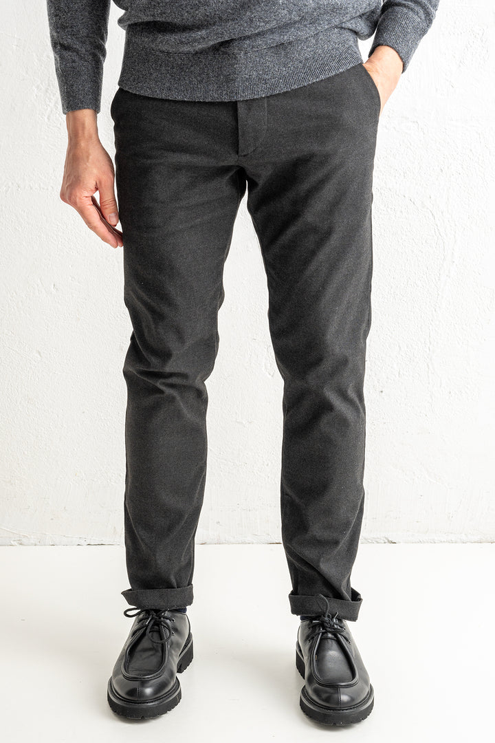 Theo 1067 Melange Trouser Black Multi