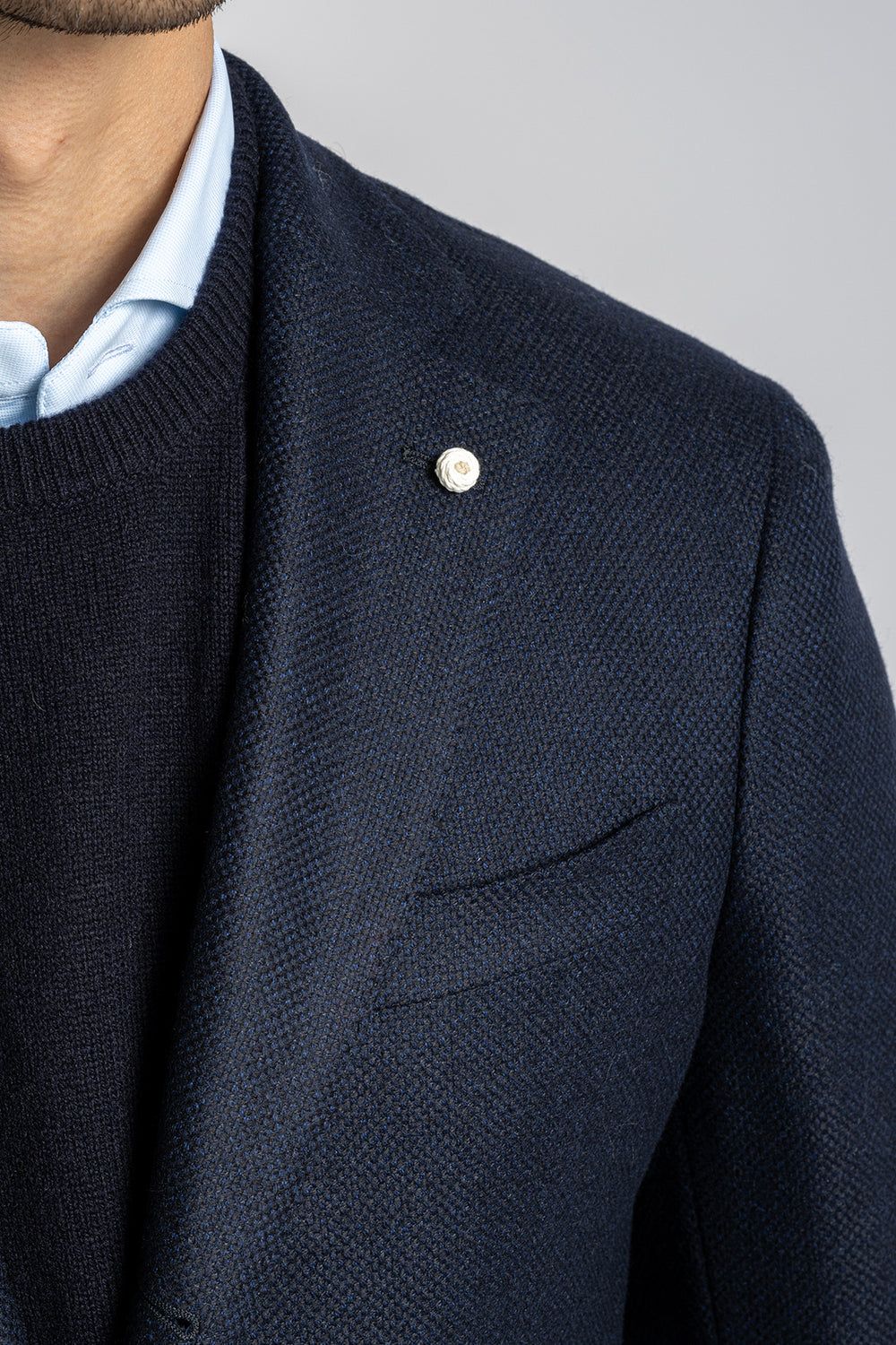 Three Button Blazer Navy