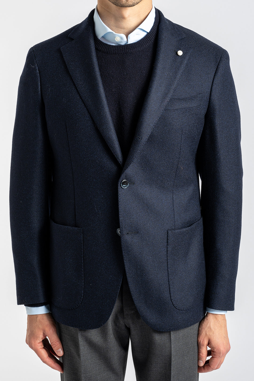 Three Button Blazer Navy