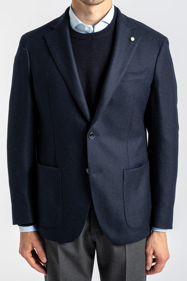 Three Button Blazer Navy