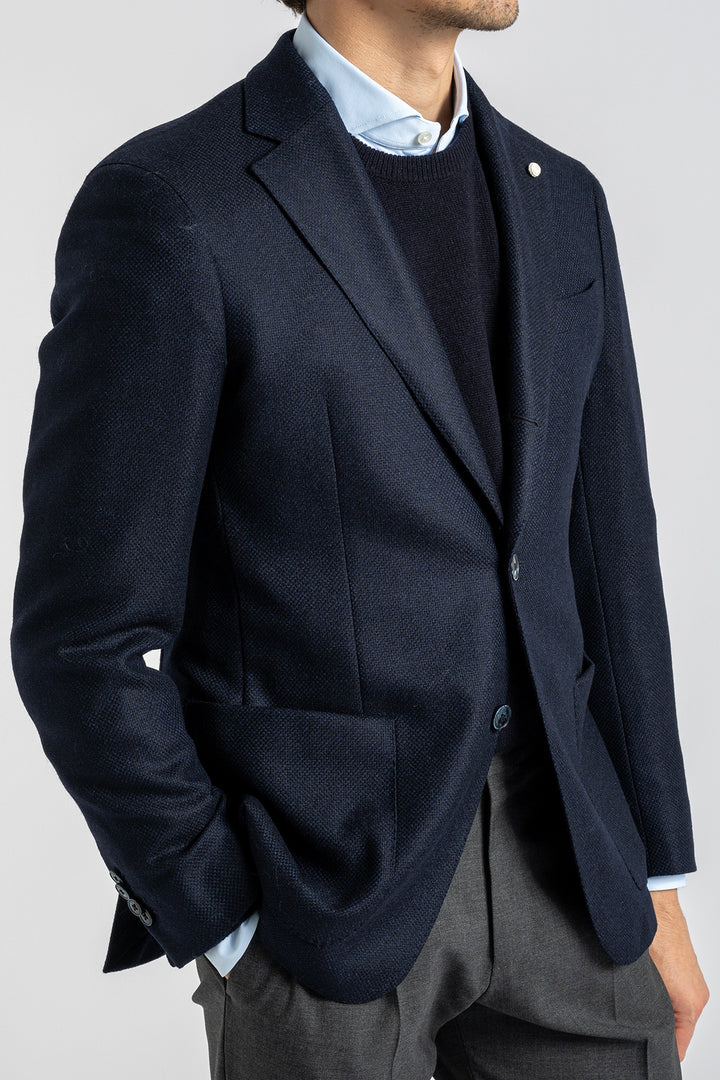 Three Button Blazer Navy